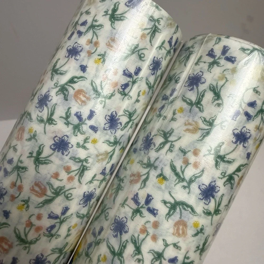 Vintage 90's Rubbermaid Shelf Liner Villa Flora 20 SQ FT JUMBO Roll NEW‎ 2 Rolls